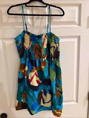 Colorful Swim Coverup or Casual Dress XXL